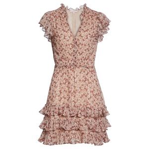 Rebecca Taylor Lucia Metallic Dress Size 6